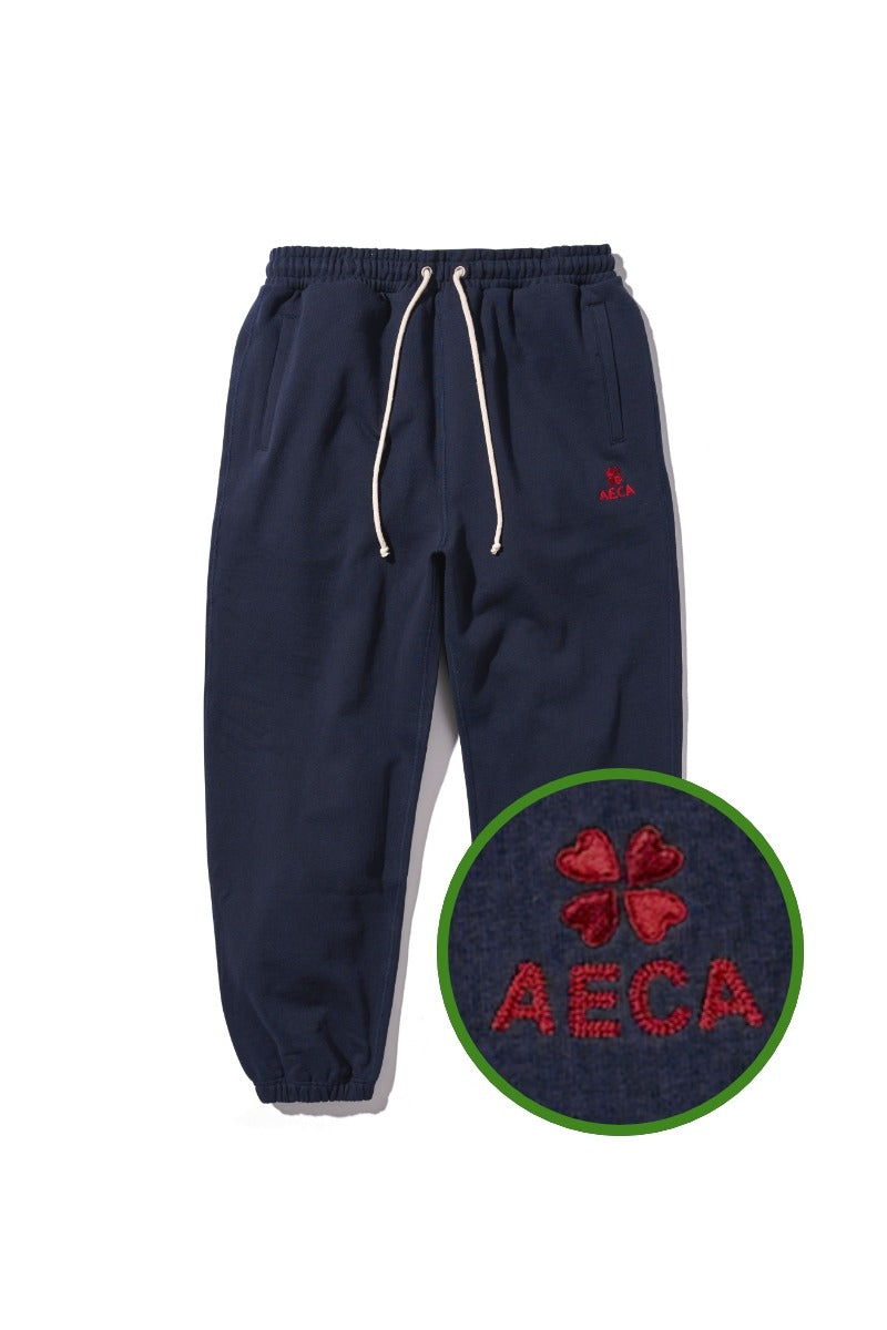 EVERYDAY AECA CLOVER SWEAT PANTS-NAVY