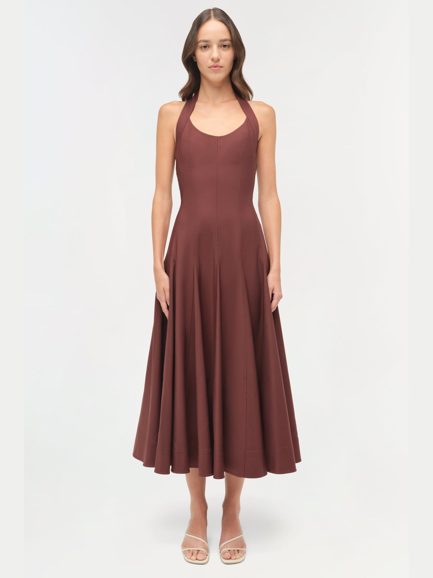 Melissa Cotton Halter Midi Dress