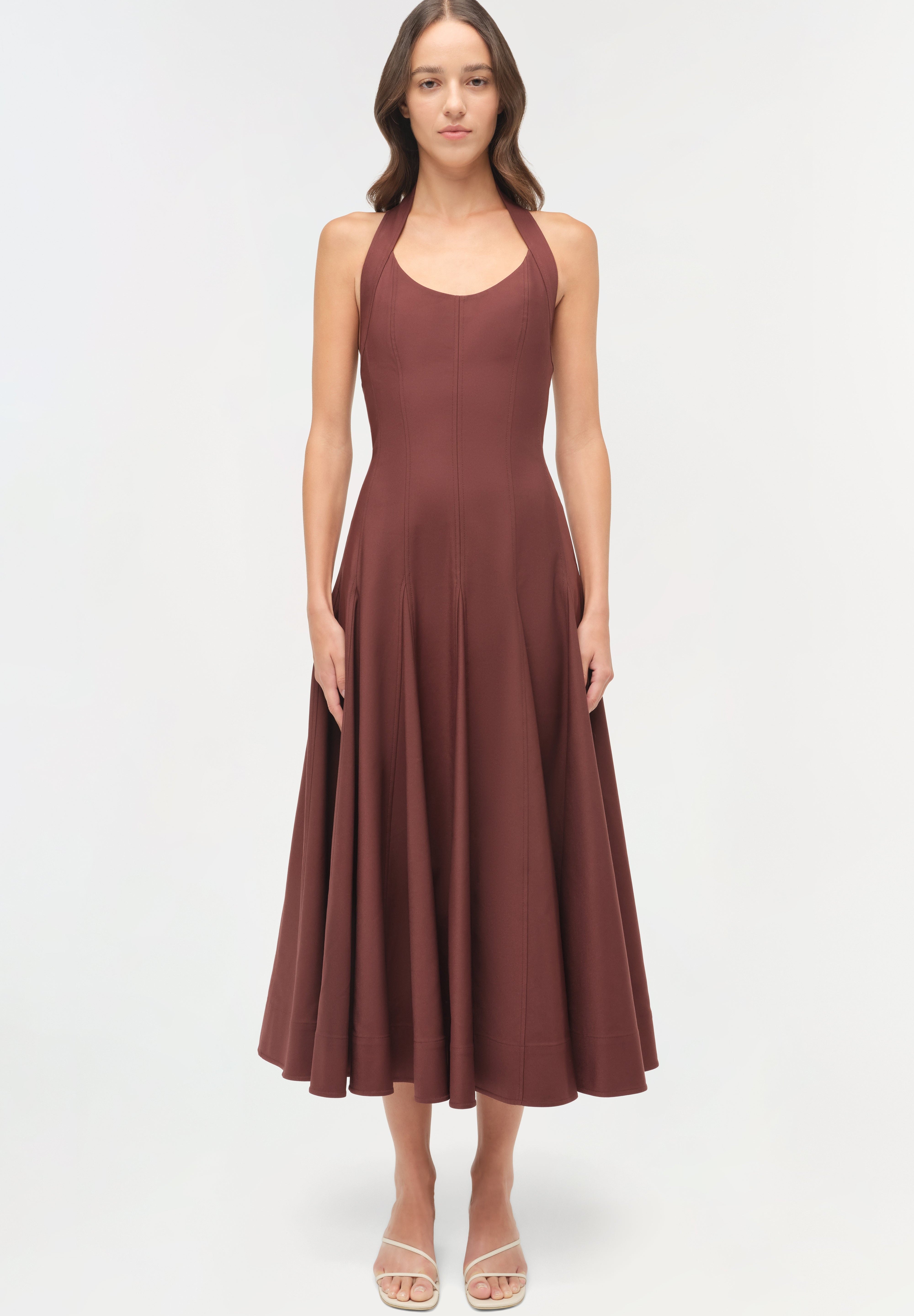 Melissa Cotton Halter Midi Dress