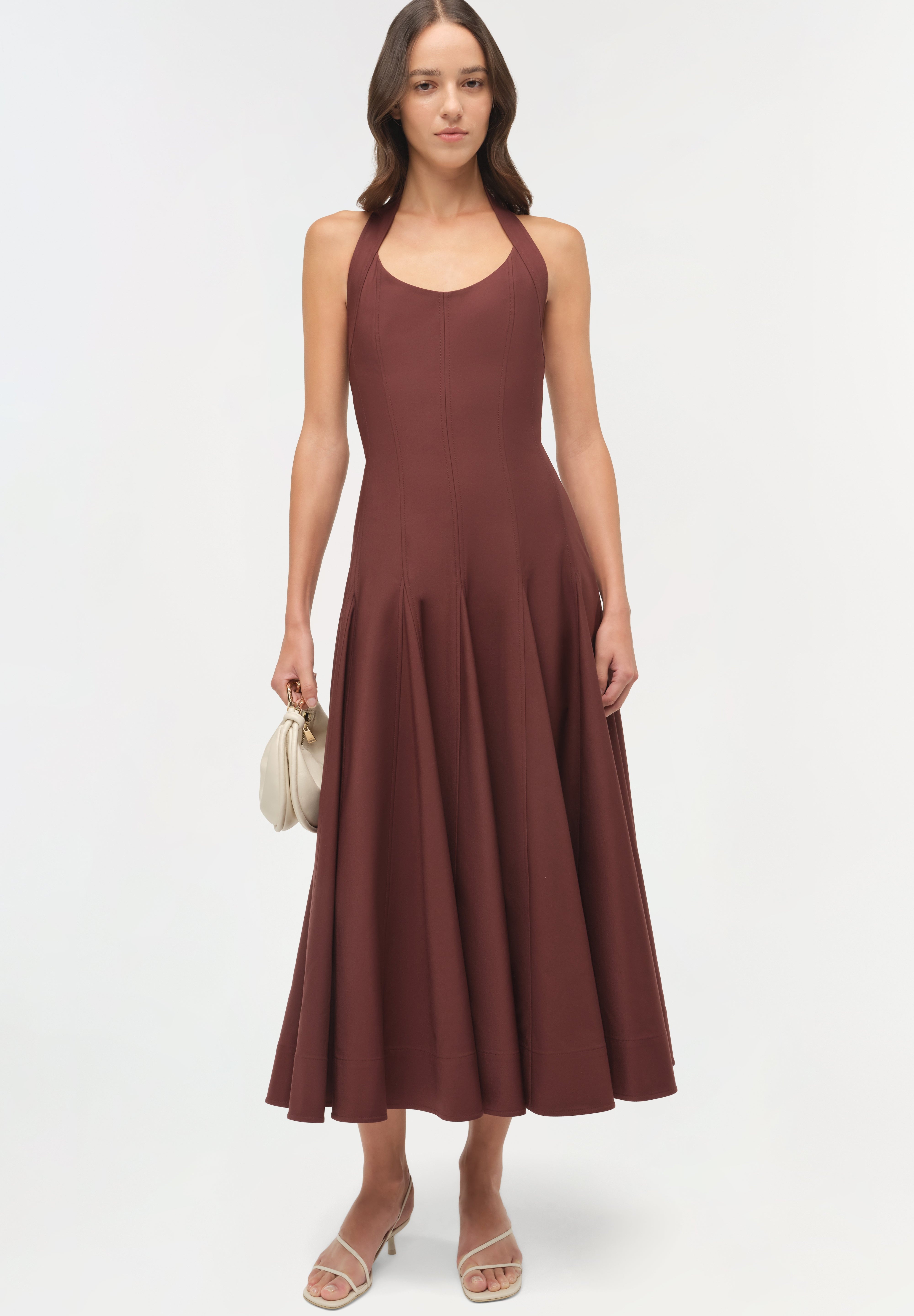 Melissa Cotton Halter Midi Dress