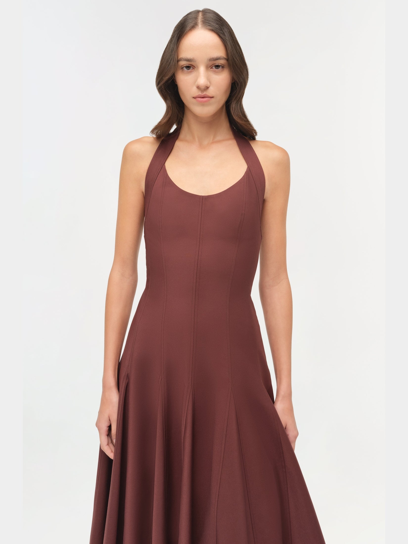 Melissa Cotton Halter Midi Dress