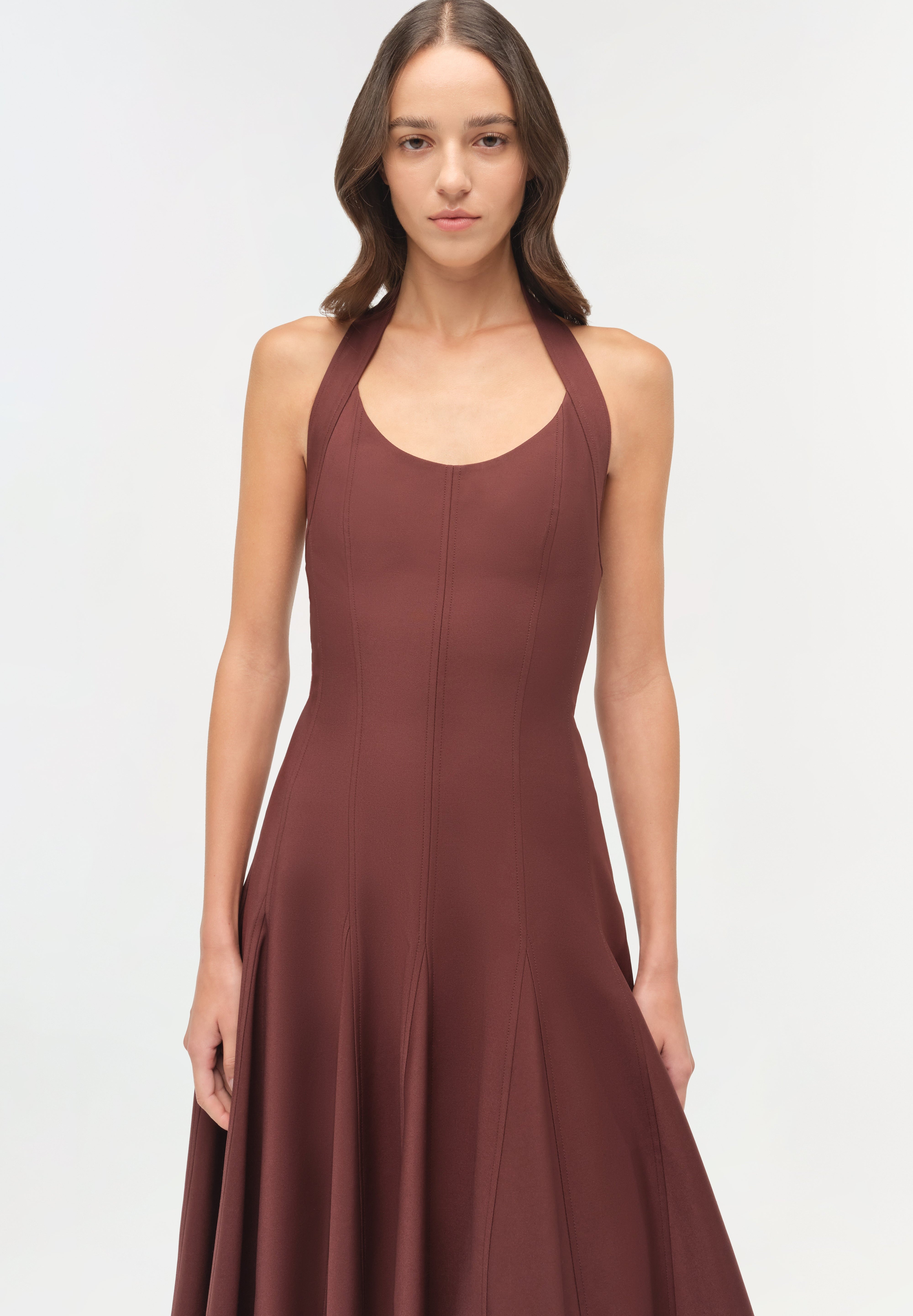 Melissa Cotton Halter Midi Dress