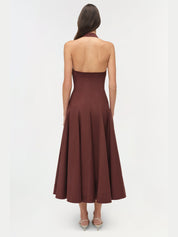 Melissa Cotton Halter Midi Dress