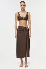 Eiana shell midi skirt
