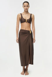 Eiana shell midi skirt