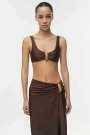 Eiana shell midi skirt