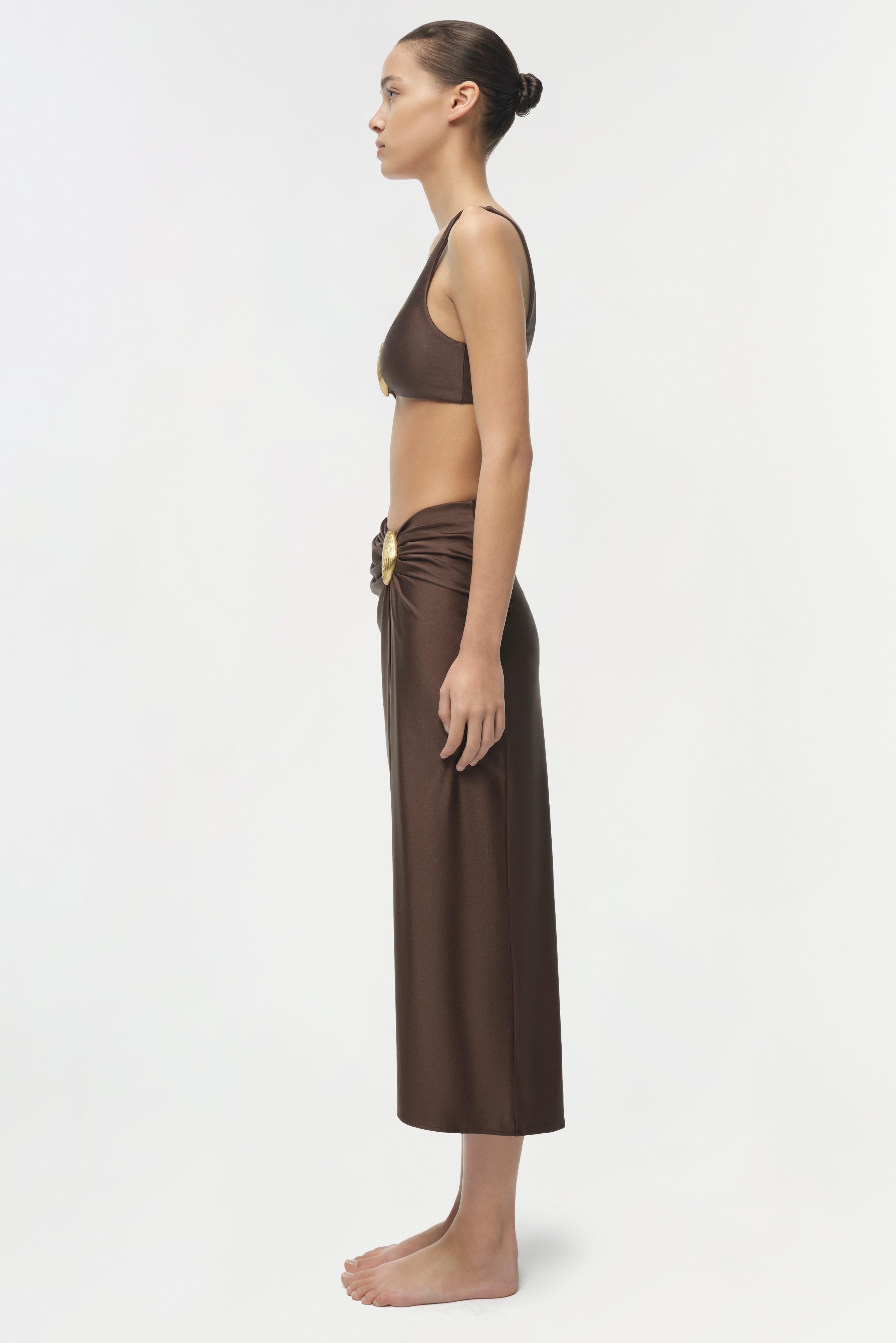 Eiana shell midi skirt