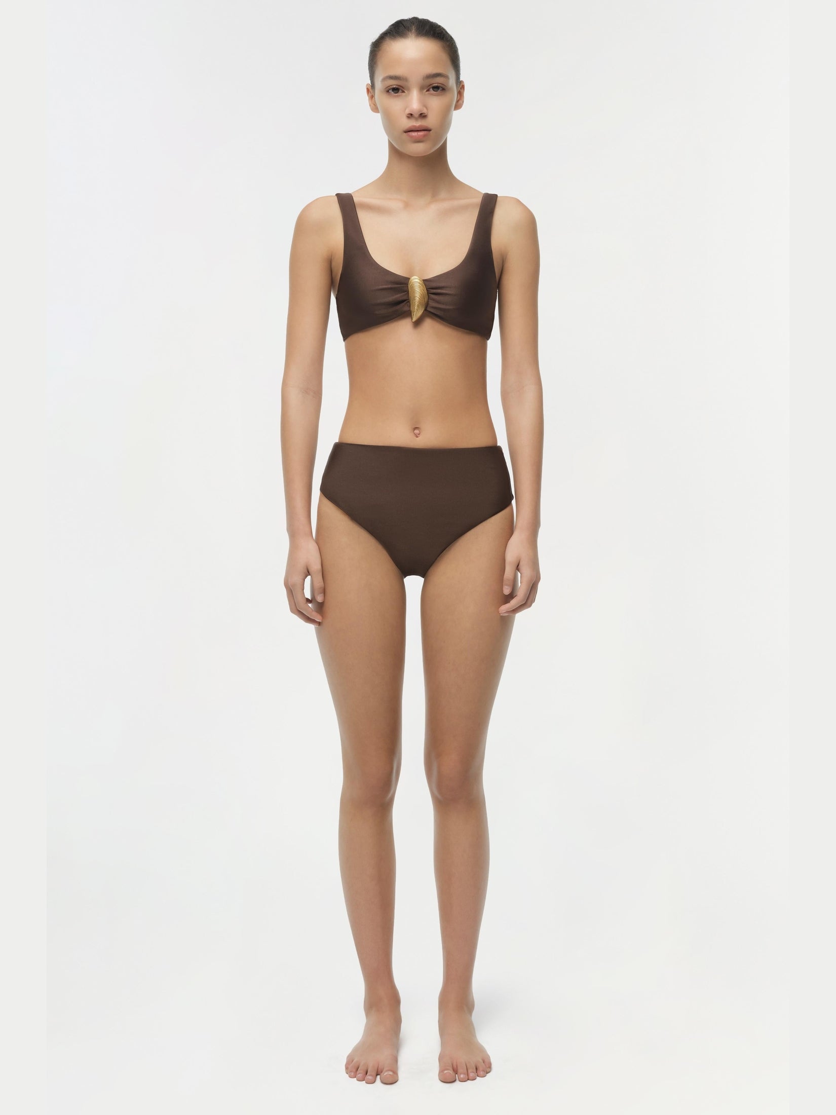 Gracie shell bikini bottom
