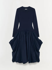 Kenlie Taffeta Knit Midi Dress