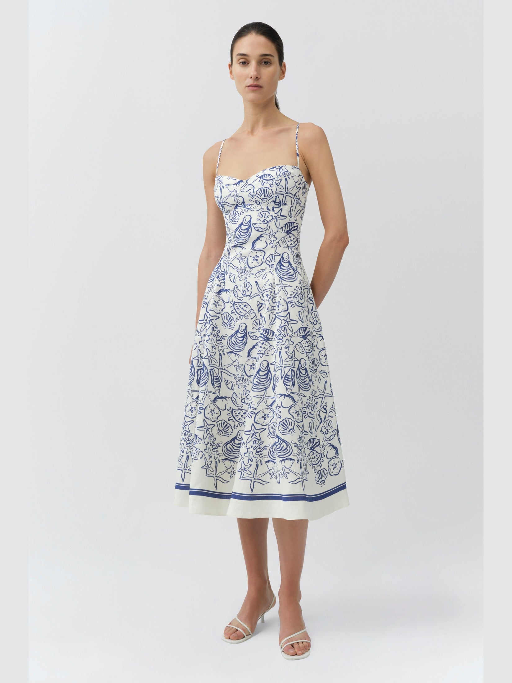 Analise bustier midi dress