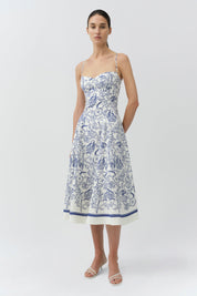 Analise bustier midi dress