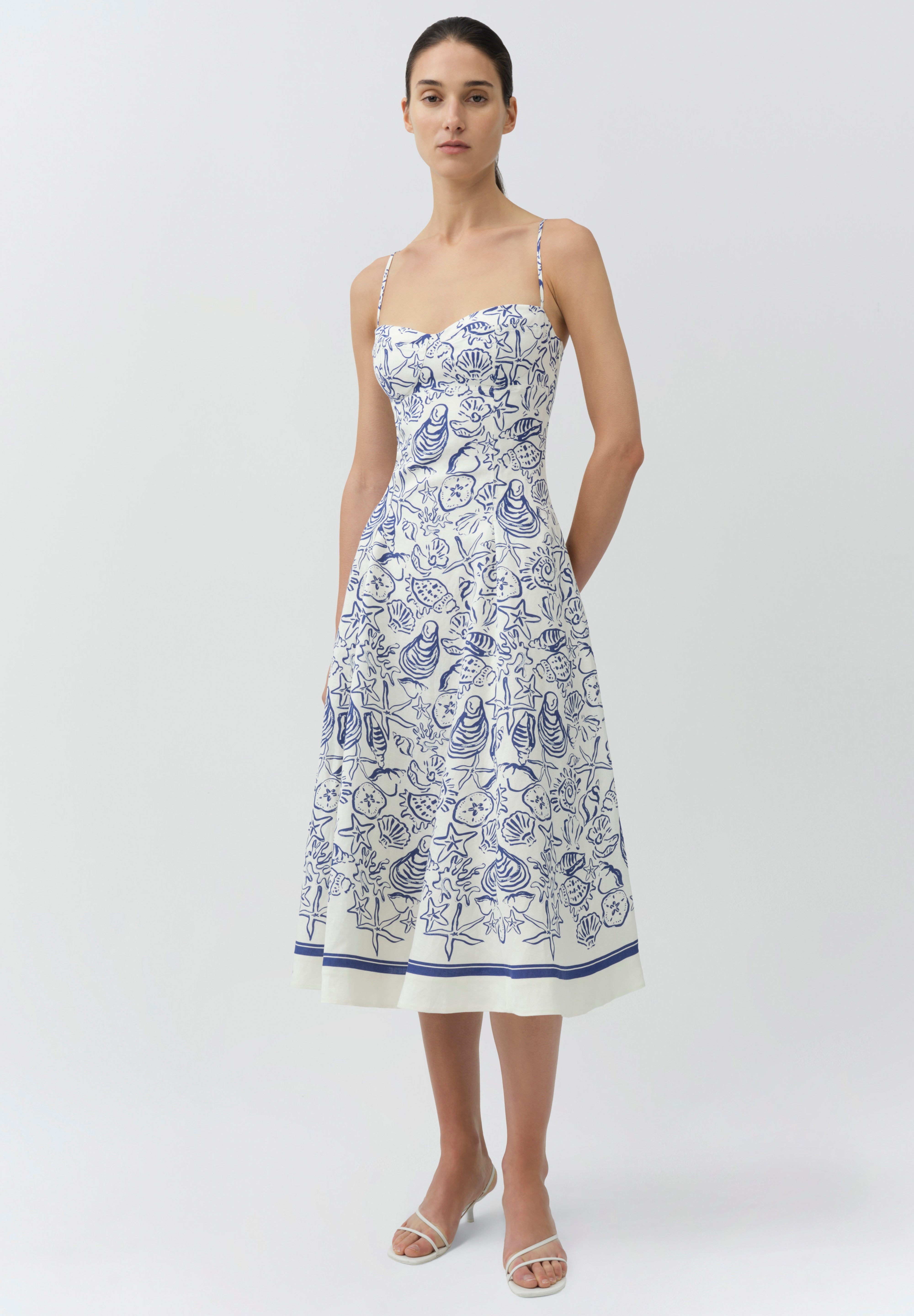 Analise bustier midi dress