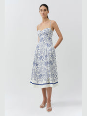 Analise bustier midi dress