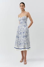 Analise bustier midi dress