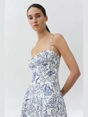 Analise bustier midi dress