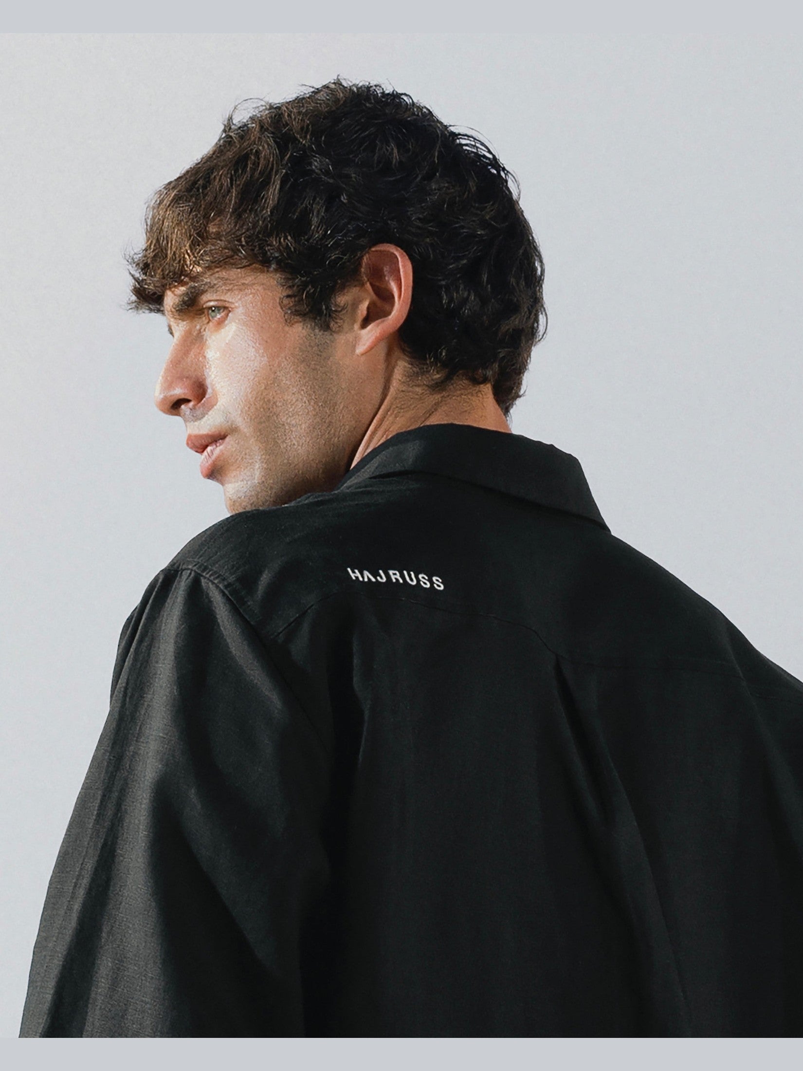 Short sleeve black shirt solmare