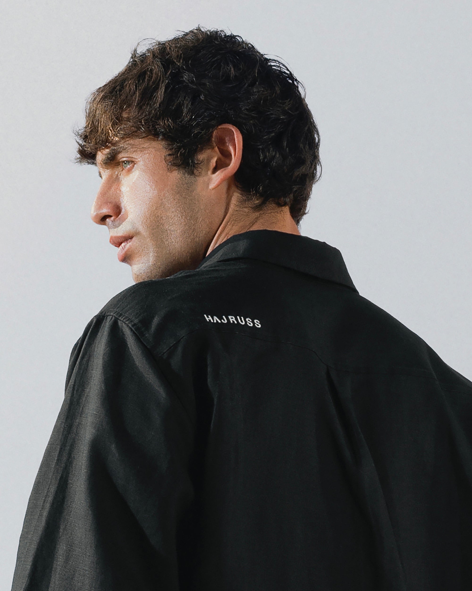 Short sleeve black shirt solmare