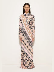 Soleil print chemisier dress