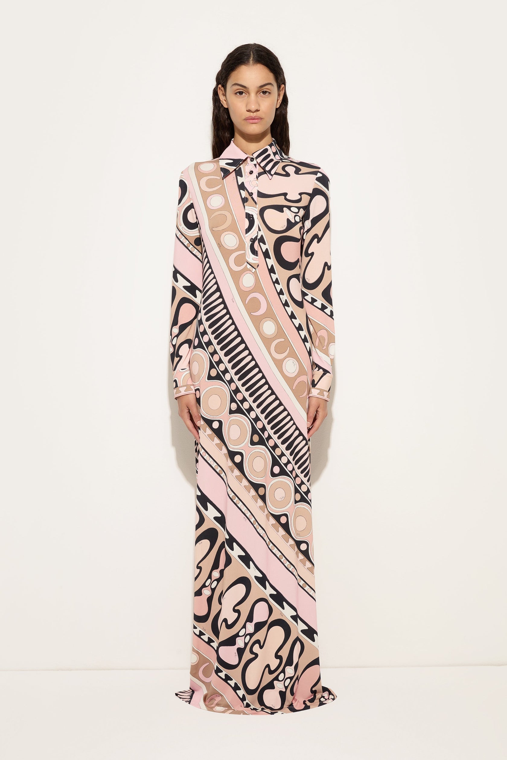 Soleil print chemisier dress