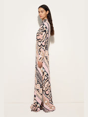 Soleil print chemisier dress