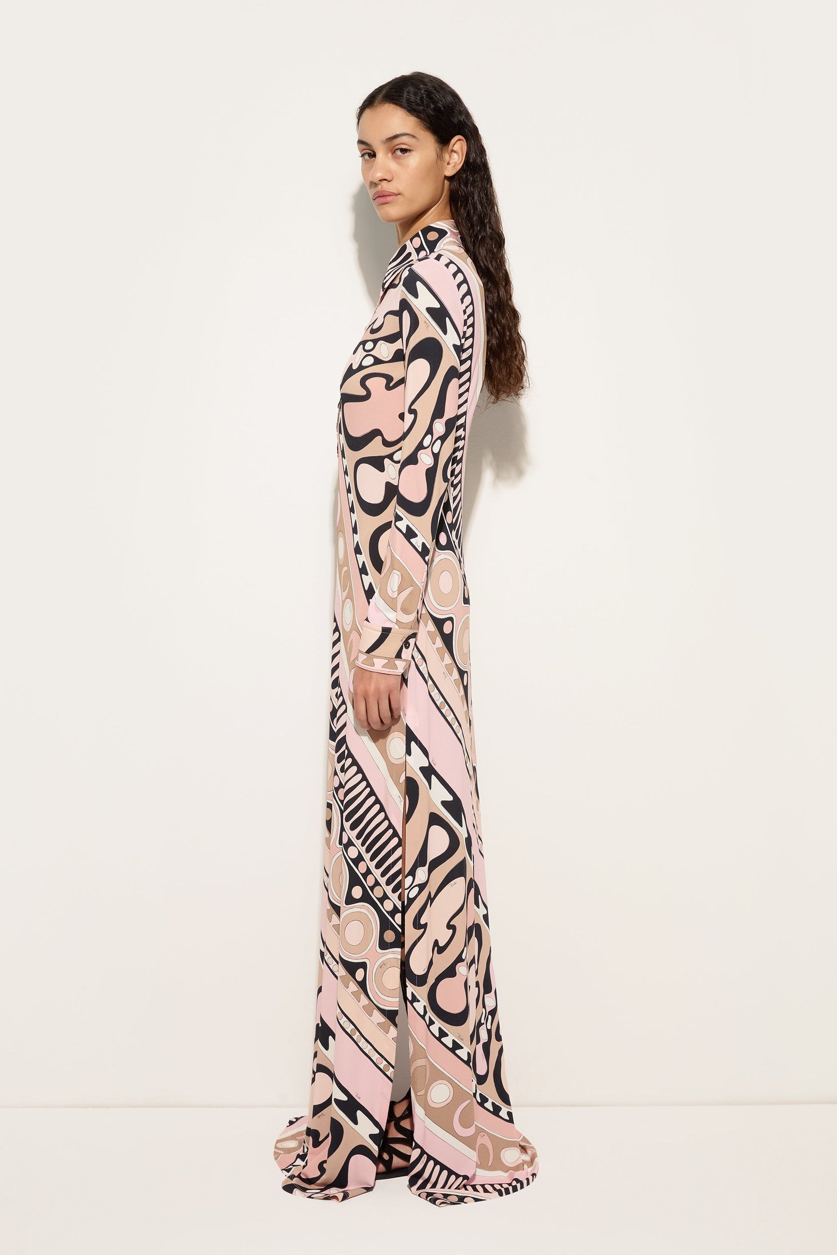 Soleil print chemisier dress
