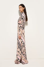 Soleil print chemisier dress