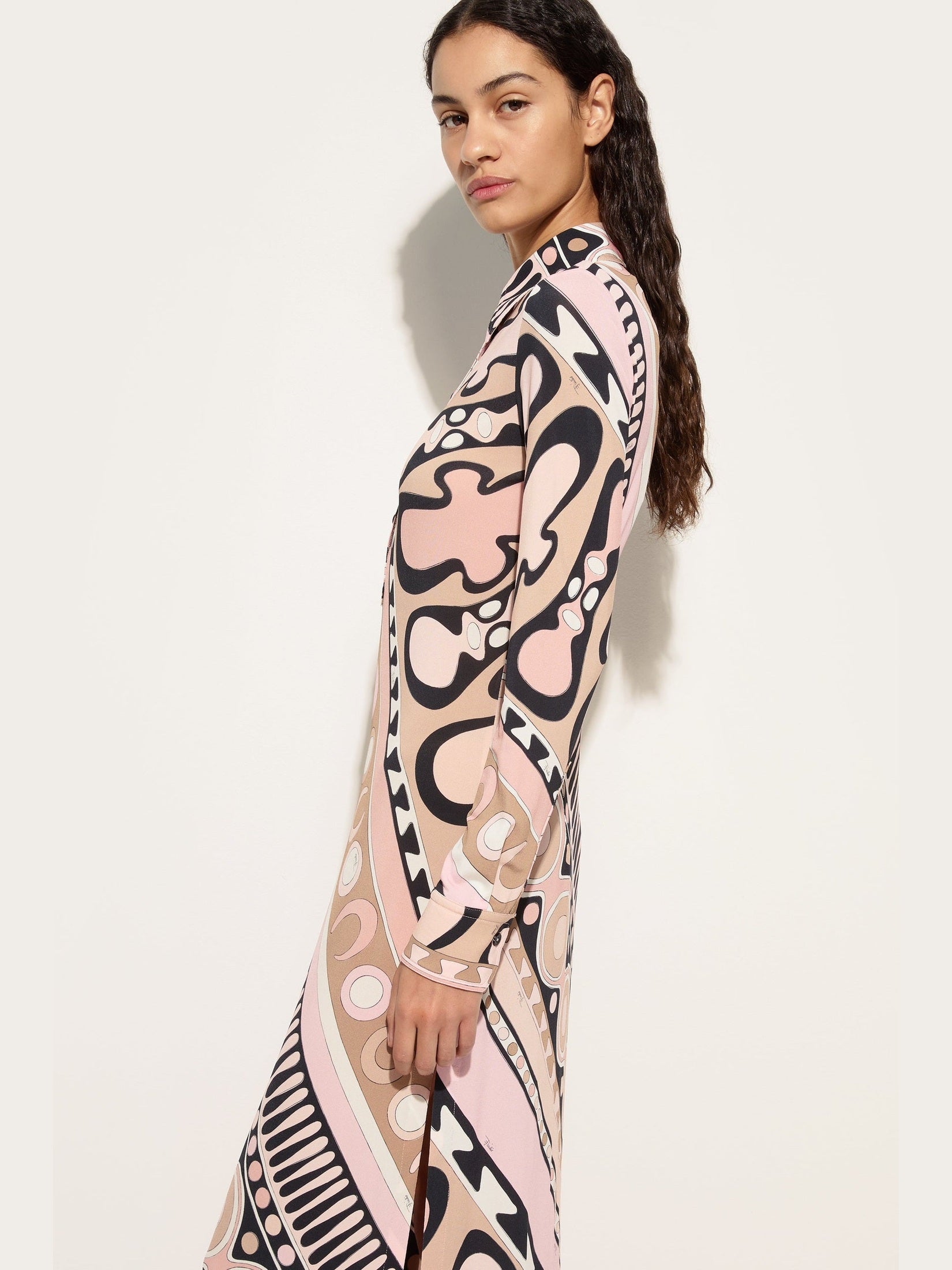 Soleil print chemisier dress