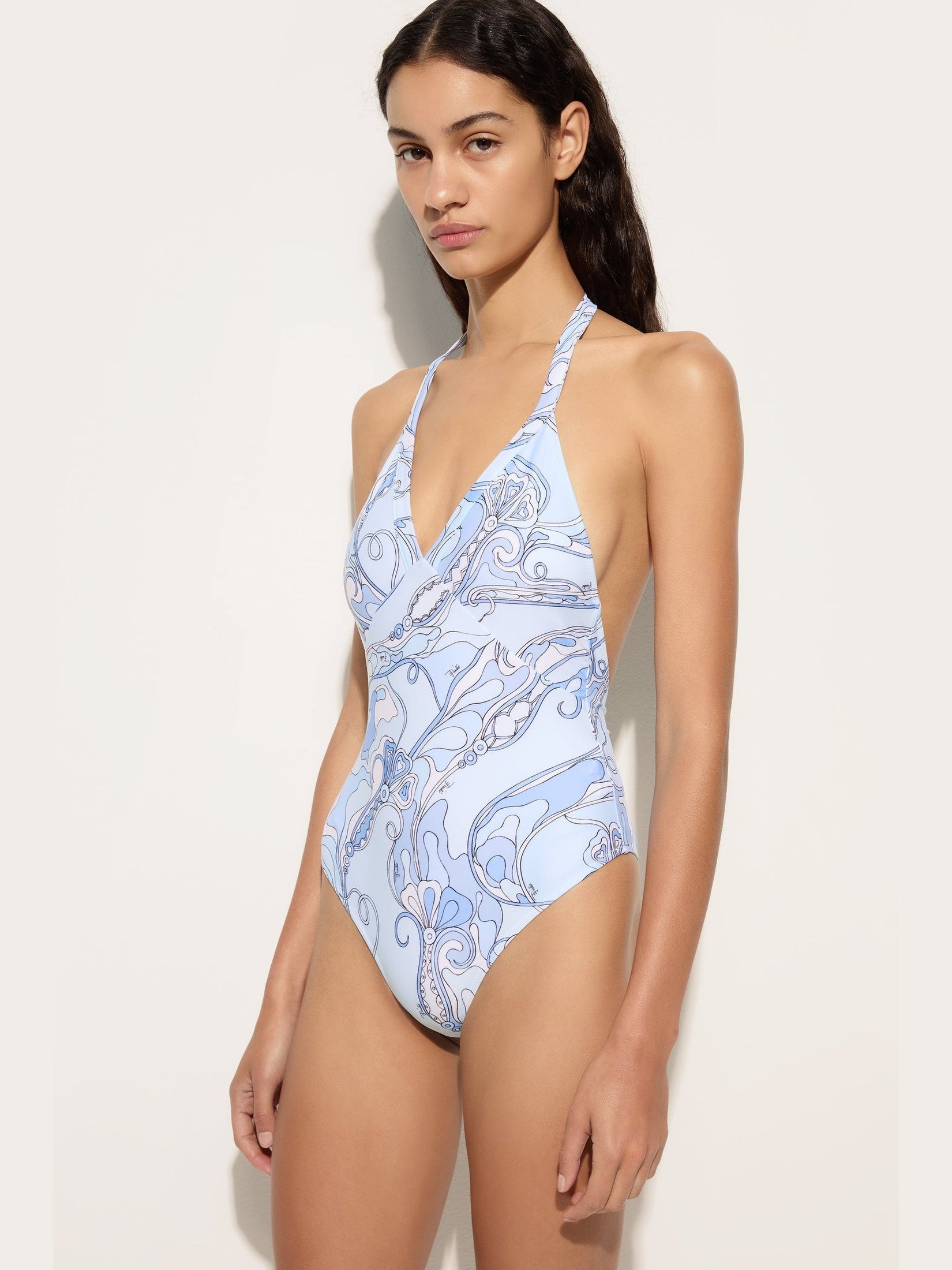 Orchidee print swimsuit