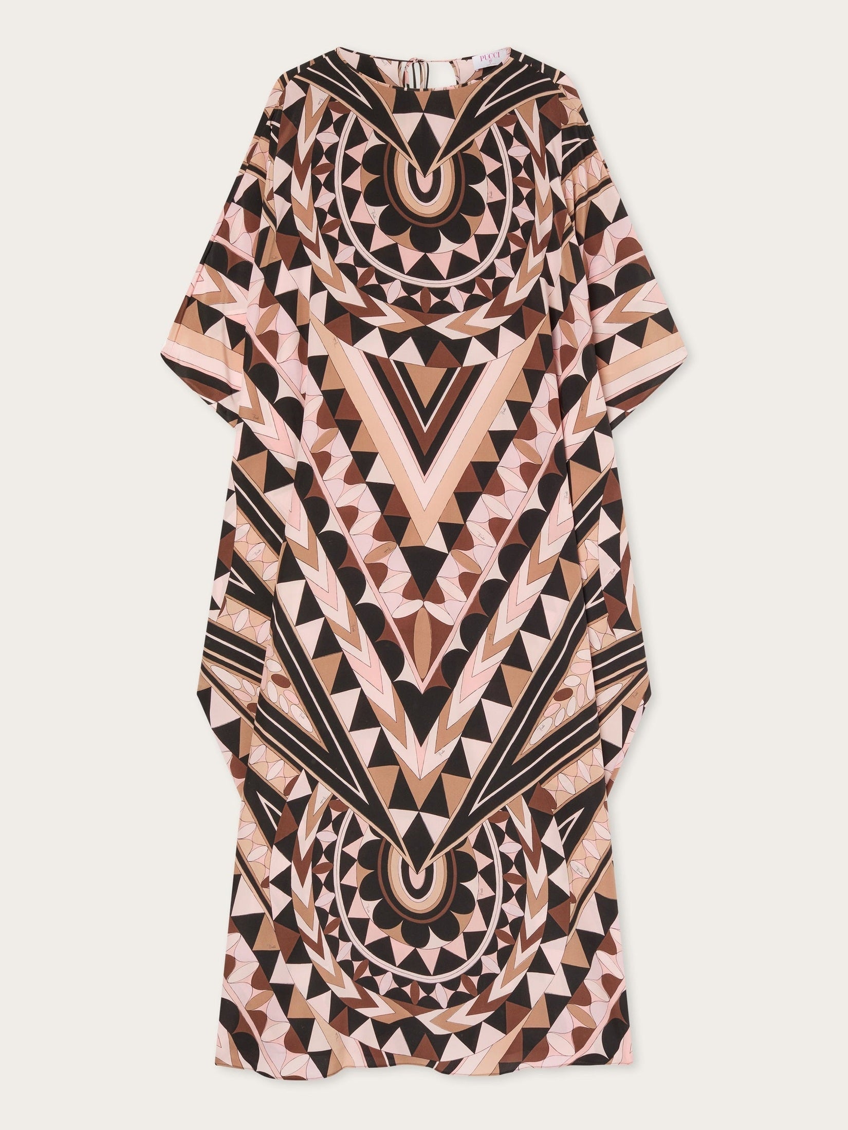Manuba print silk kaftan