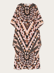 Manuba print silk kaftan