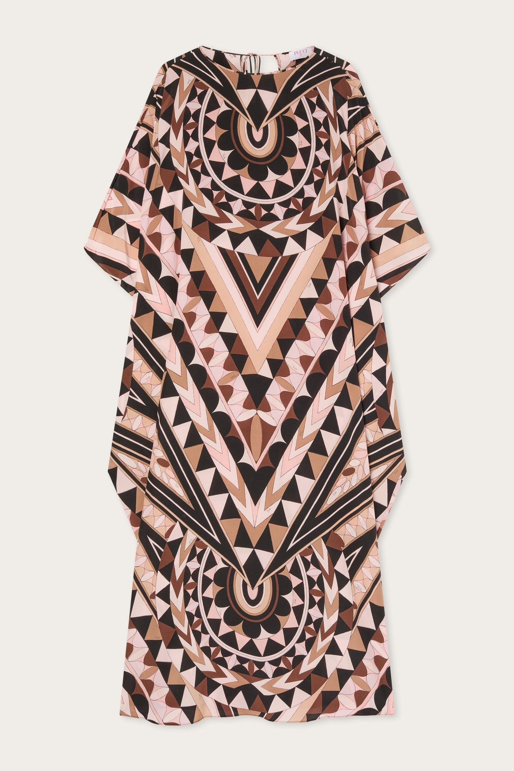 Manuba print silk kaftan