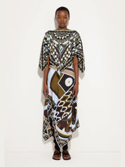 Manuba print kaftan top