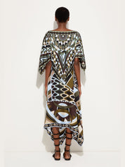 Manuba print kaftan top