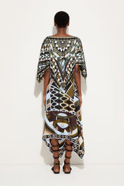 Manuba print kaftan top