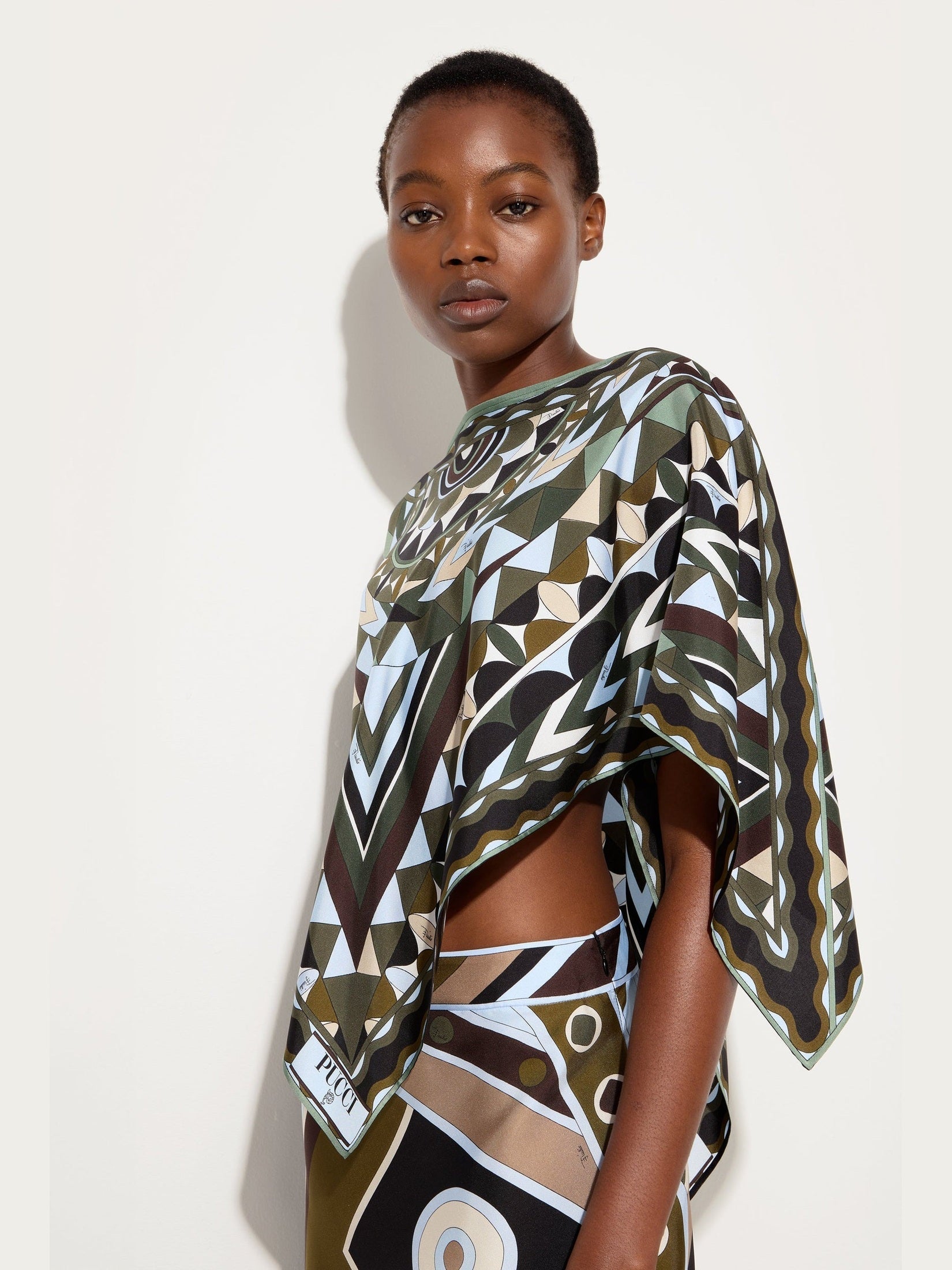 Manuba print kaftan top