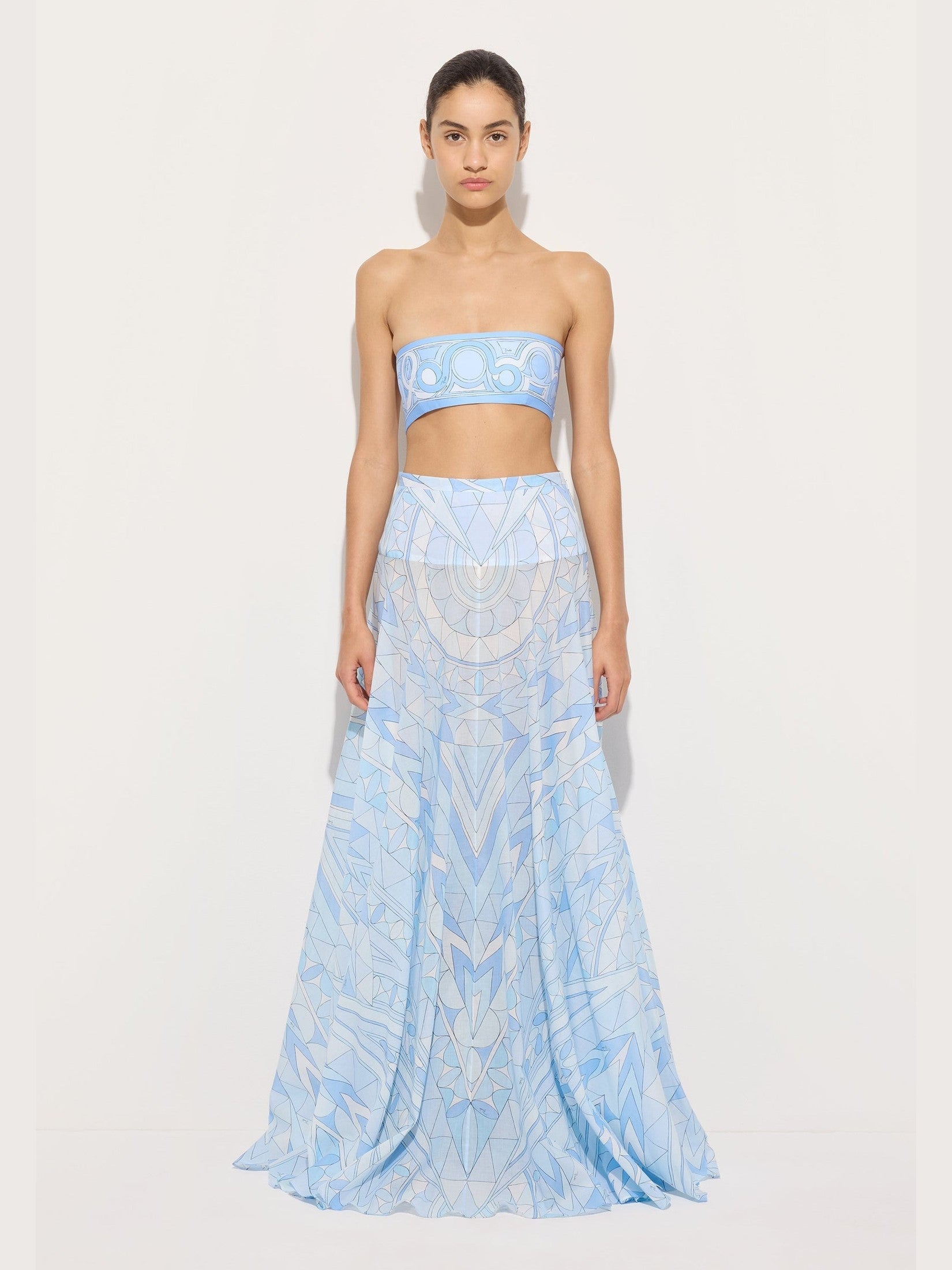 Manuba print cotton skirt