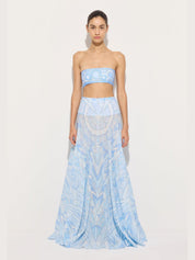 Manuba print cotton skirt