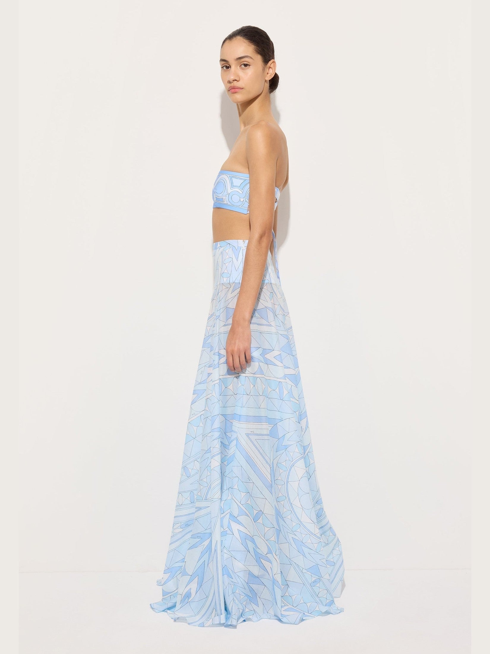 Manuba print cotton skirt
