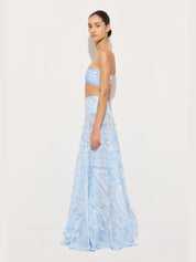 Manuba print cotton skirt