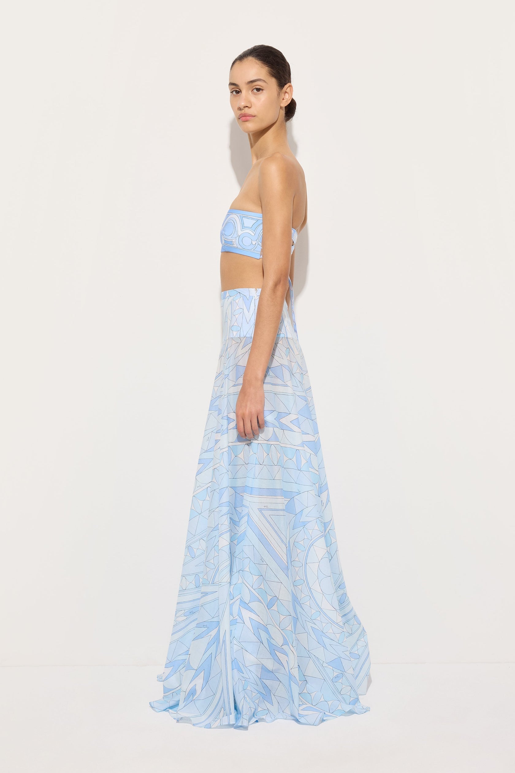 Manuba print cotton skirt