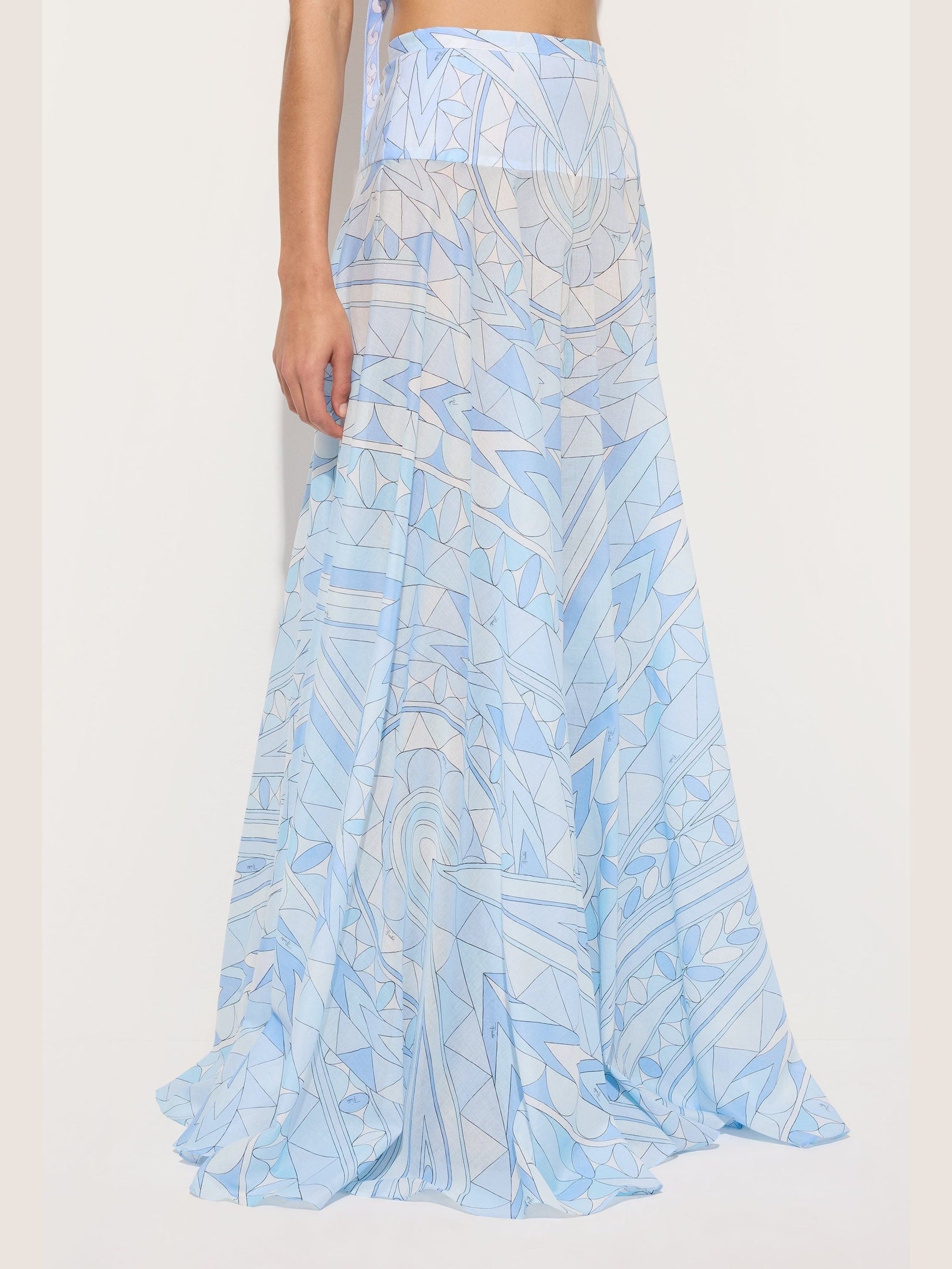 Manuba print cotton skirt