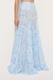 Manuba print cotton skirt