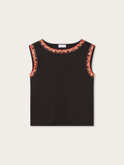 Cotton t-shirt with printed detail