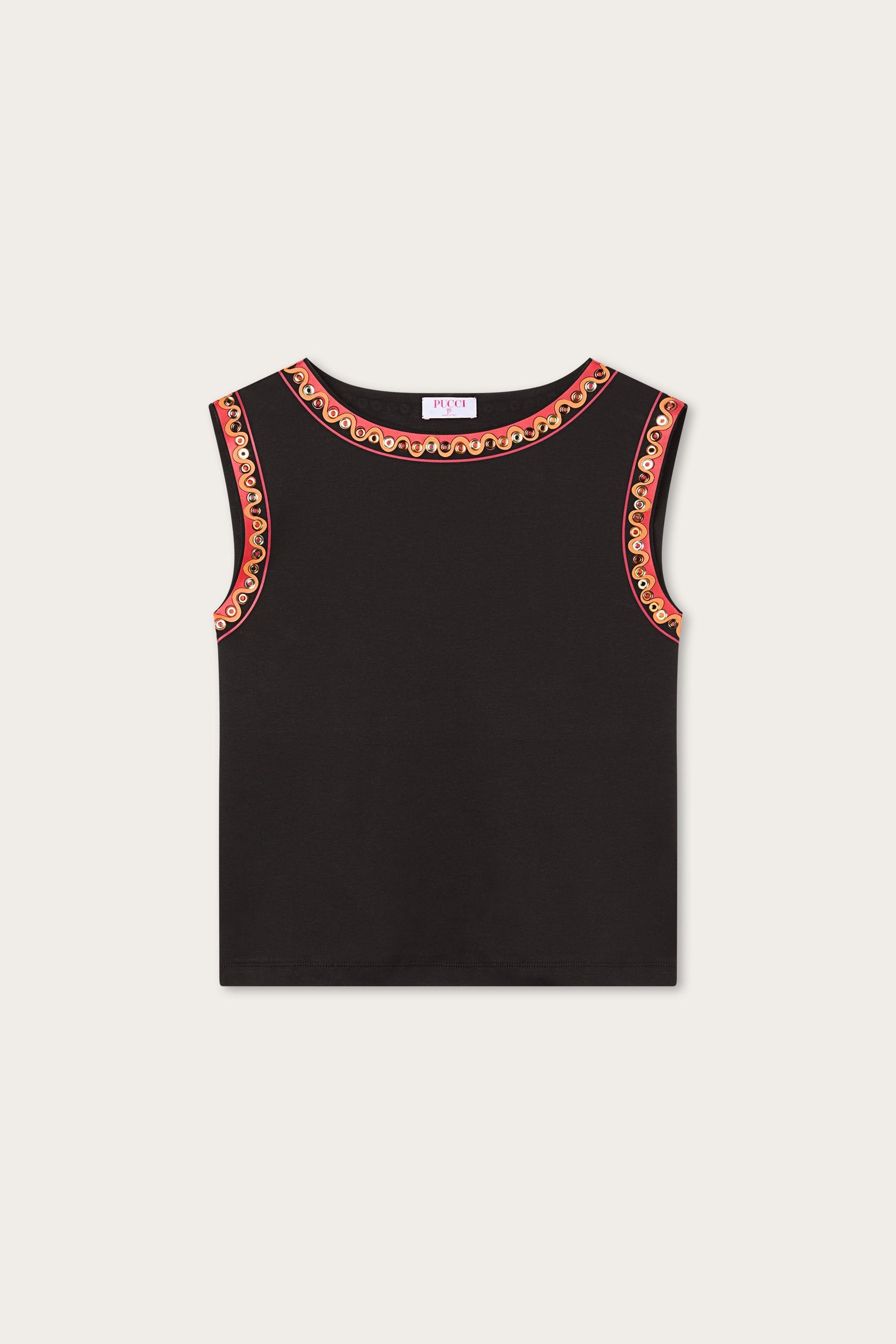 Cotton t-shirt with printed detail