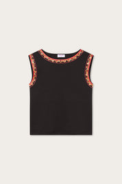 Cotton t-shirt with printed detail