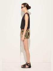 Cotton t-shirt with printed detail