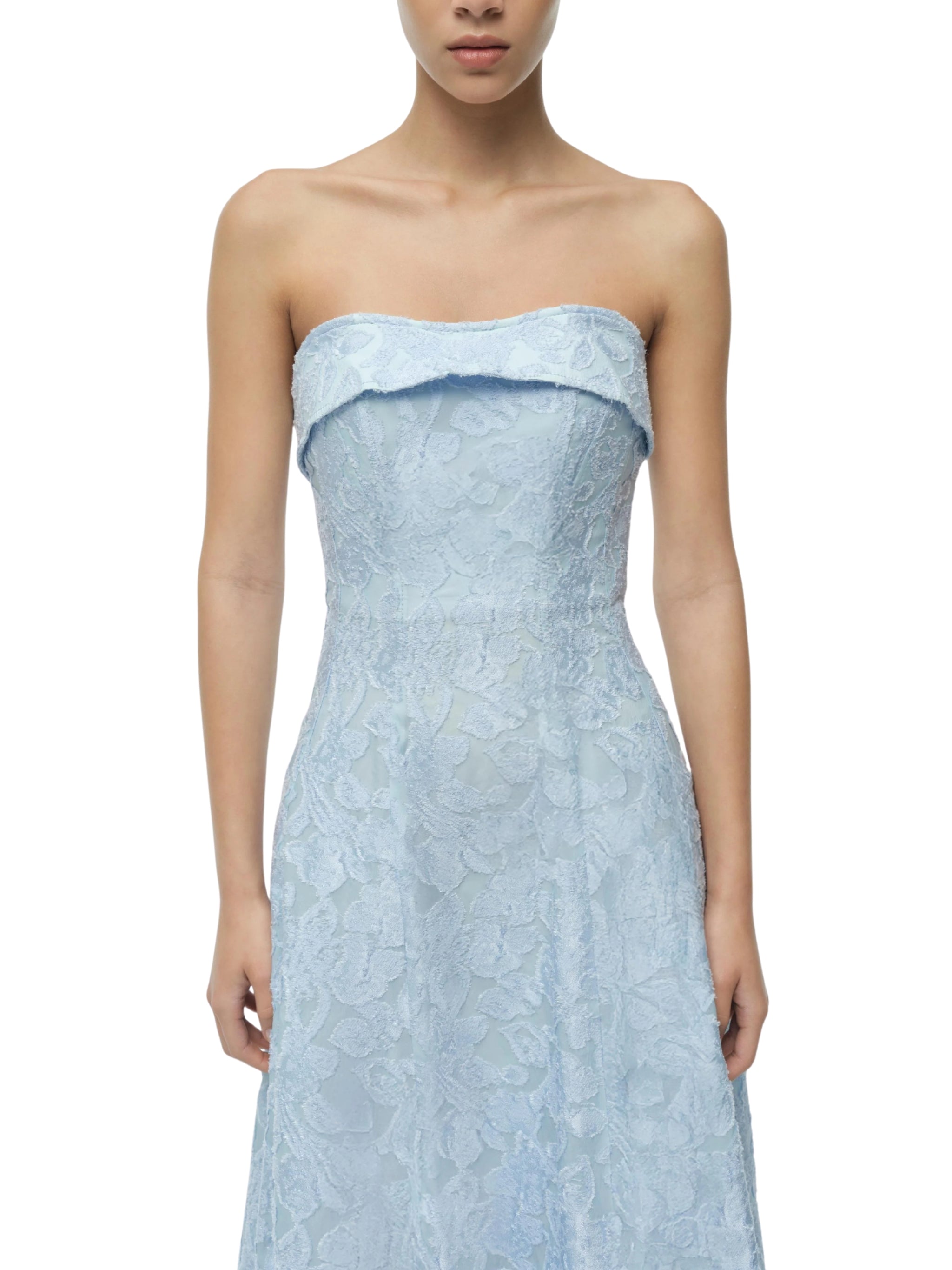 Valeria jacquard midi dress