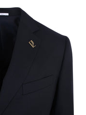 Vicenza Suit In Pure Wool Navy Blue