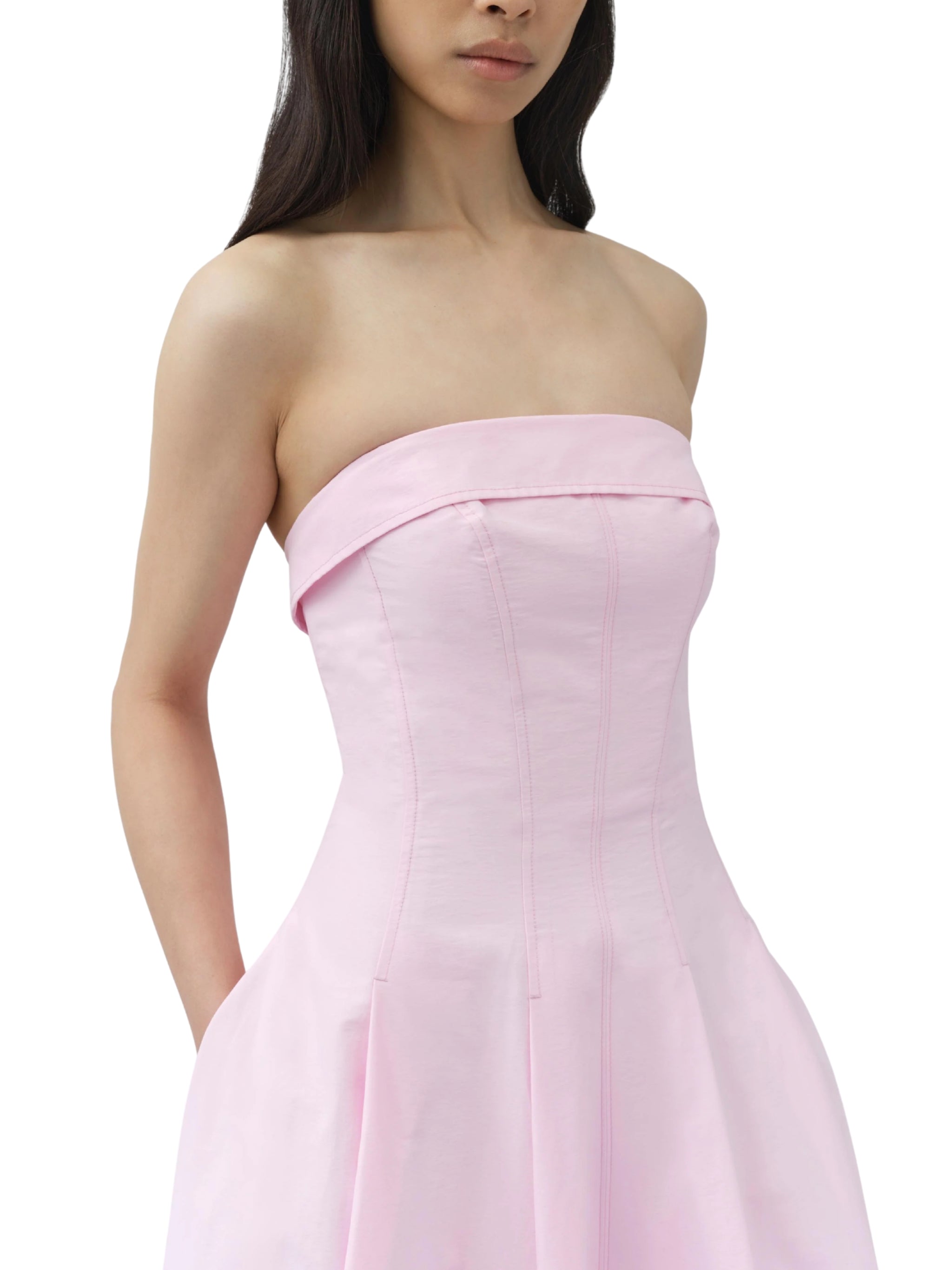 Avril Cotton Bustier Maxi Dress