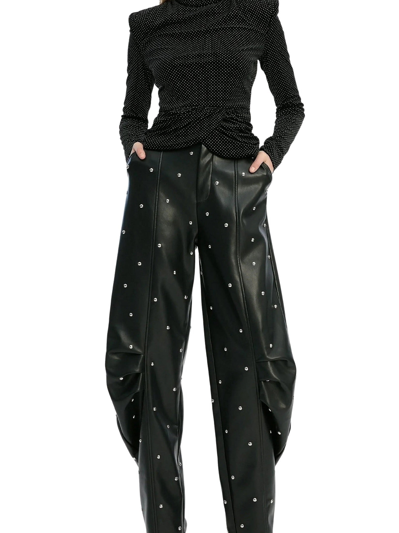 Studed cargo pants